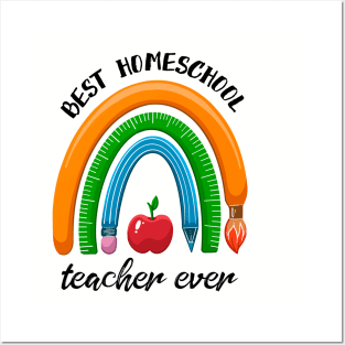 Best Homeschool Teacher Ever Posters and Art